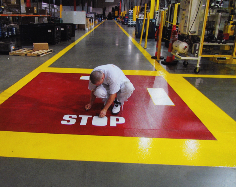 Bowles Electrostatic Painting - Cross Walks and Walk Areas - Louisville Ky